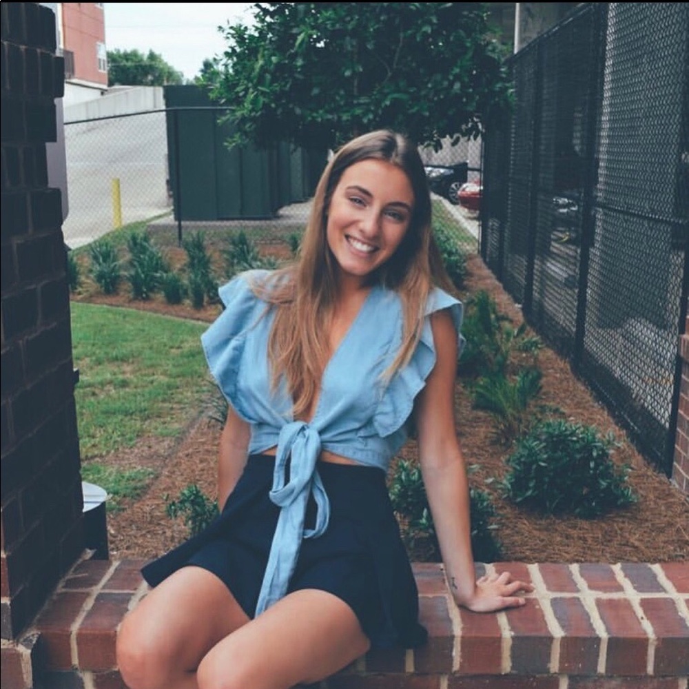 Wrap / tie crop top